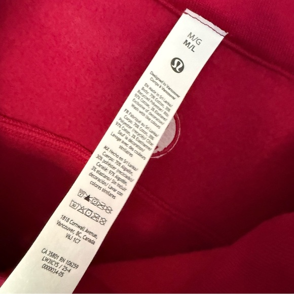 Lululemon Scuba Oversized Funnel-Neck Half Zip Long Berry Rumble - M/L - Picture 4 of 15